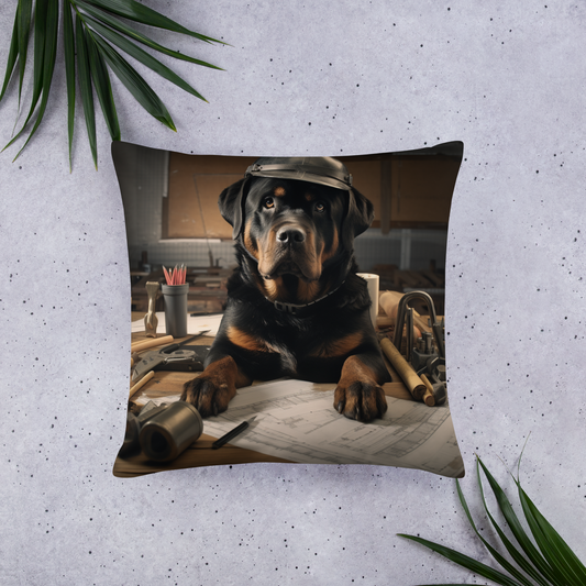 Rottweiler Architect Basic Pillow