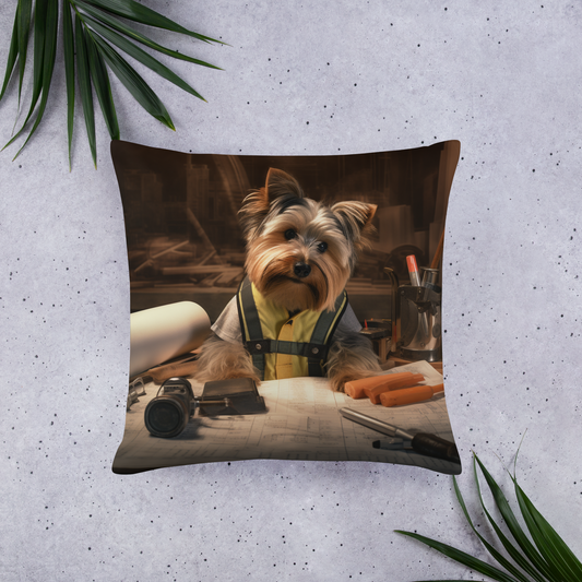 Yorkshire Terrier Architect Basic Pillow