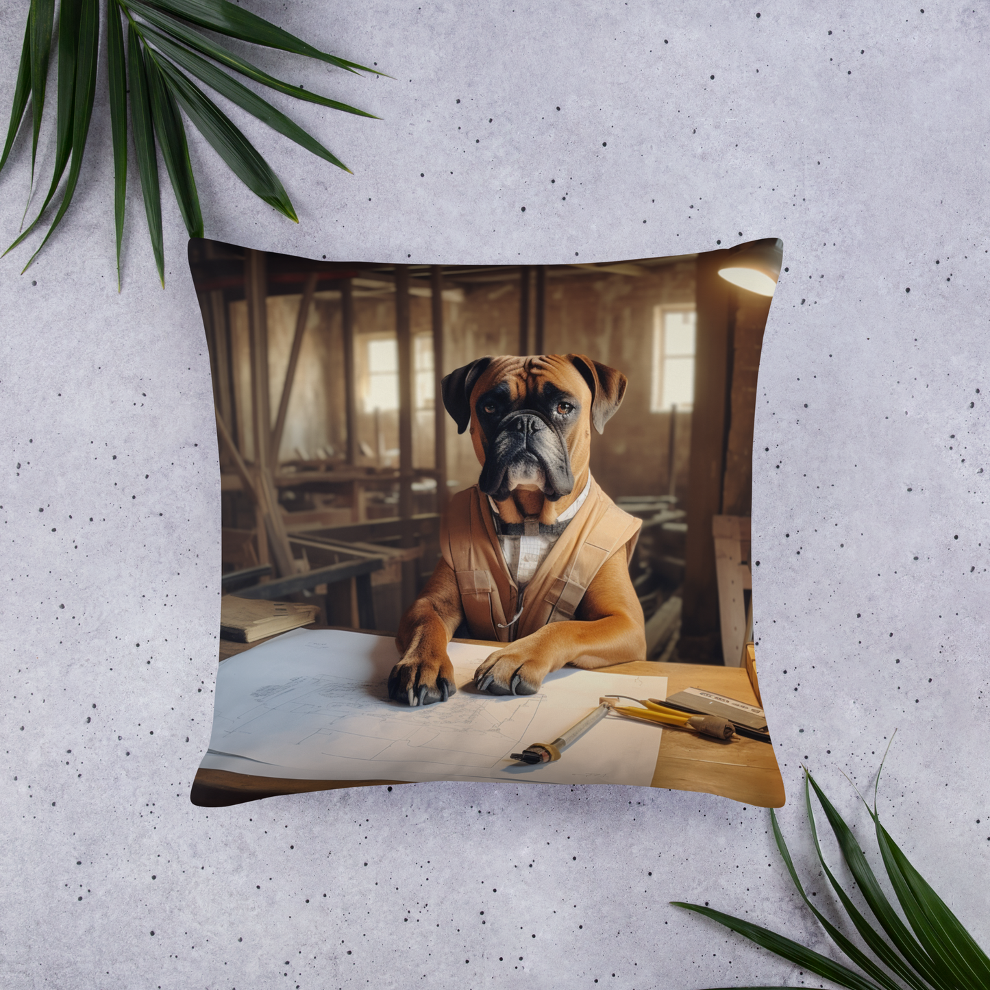 Boxer Architect Basic Pillow