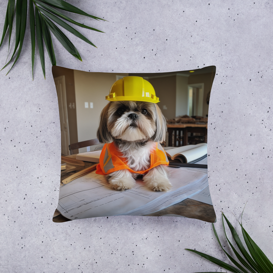 Shih Tzu Architect Basic Pillow