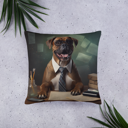 Boxer Accountant Basic Pillow