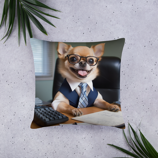 Chihuahua Accountant Basic Pillow