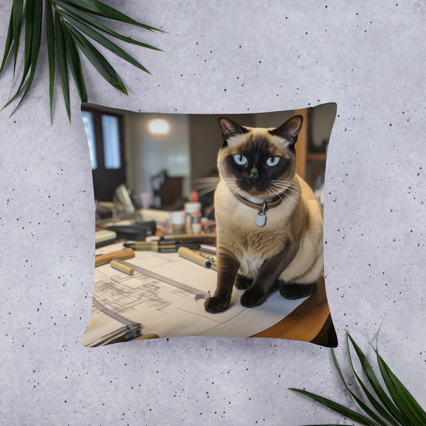 Siamese Architect Basic Pillow