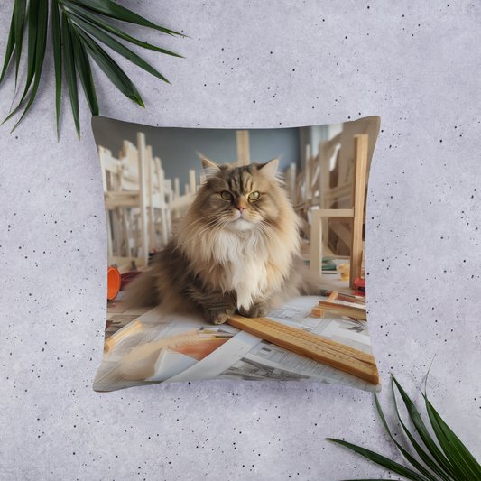 Maine Coon Architect Basic Pillow