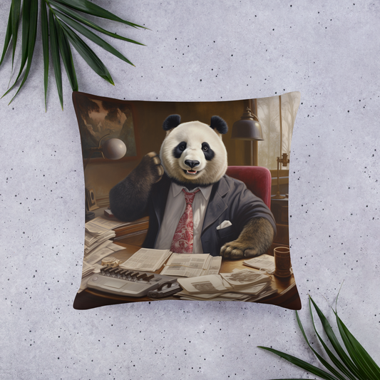 Panda Accountant Basic Pillow