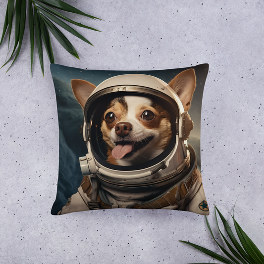 Chihuahua Astronaut Basic Pillow