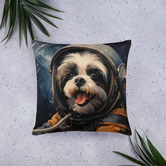 Shih Tzu Astronaut Basic Pillow