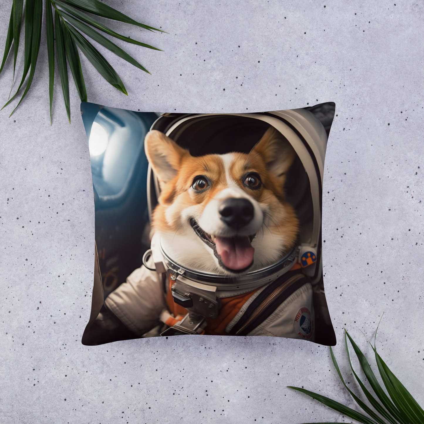 Pembroke Welsh Corgi Astronaut Basic Pillow