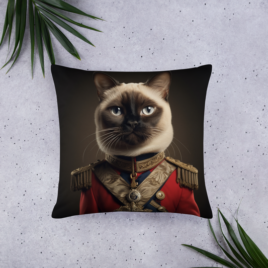 Siamese BritishRoyalGuard Basic Pillow