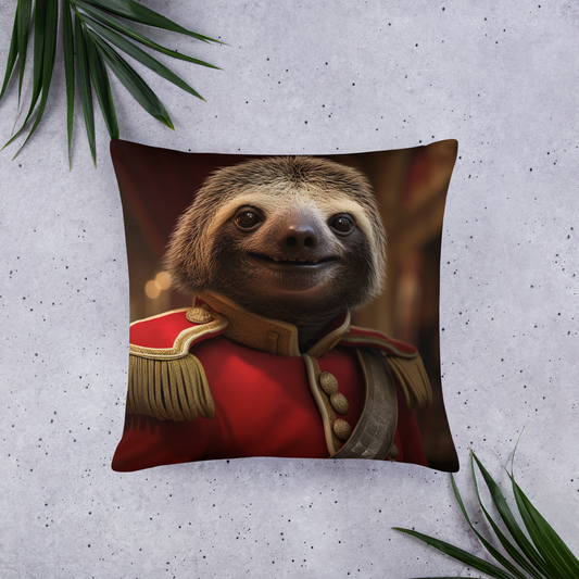 Sloth BritishRoyalGuard Basic Pillow