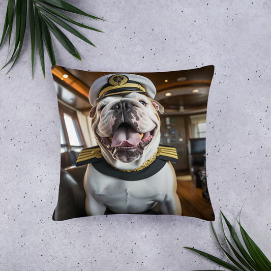 Bulldog CruiseShipCaptain Basic Pillow