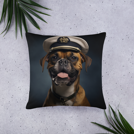 Boxer CruiseShipCaptain Basic Pillow