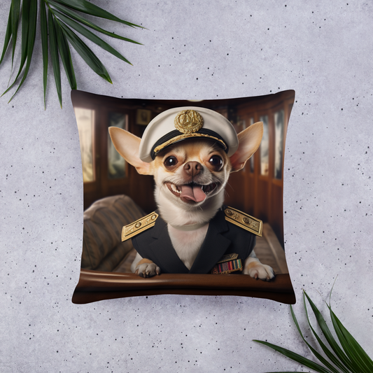 Chihuahua CruiseShipCaptain Basic Pillow