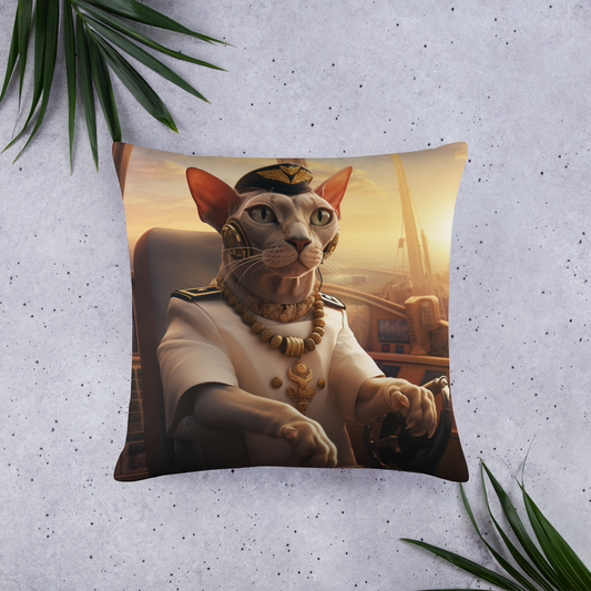 Sphynx CruiseShipCaptain Basic Pillow