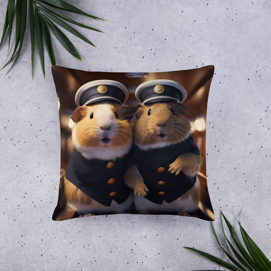 Guinea Pigs CruiseShipCaptain Basic Pillow