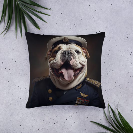 Bulldog NavyOfficer Basic Pillow