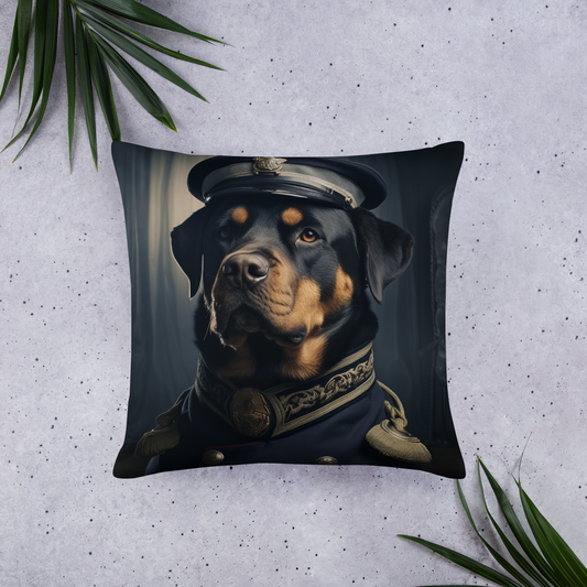 Rottweiler NavyOfficer Basic Pillow