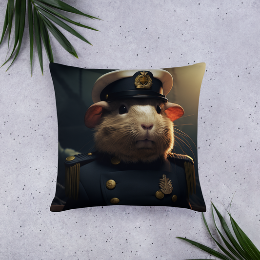 Guinea Pigs NavyOfficer Basic Pillow