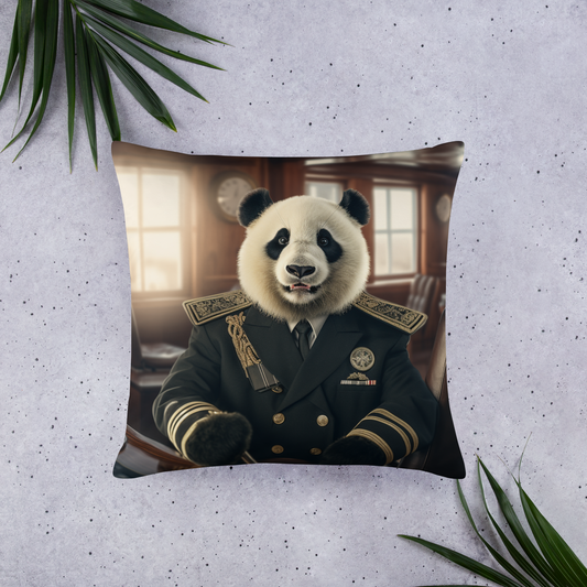 Panda NavyOfficer Basic Pillow