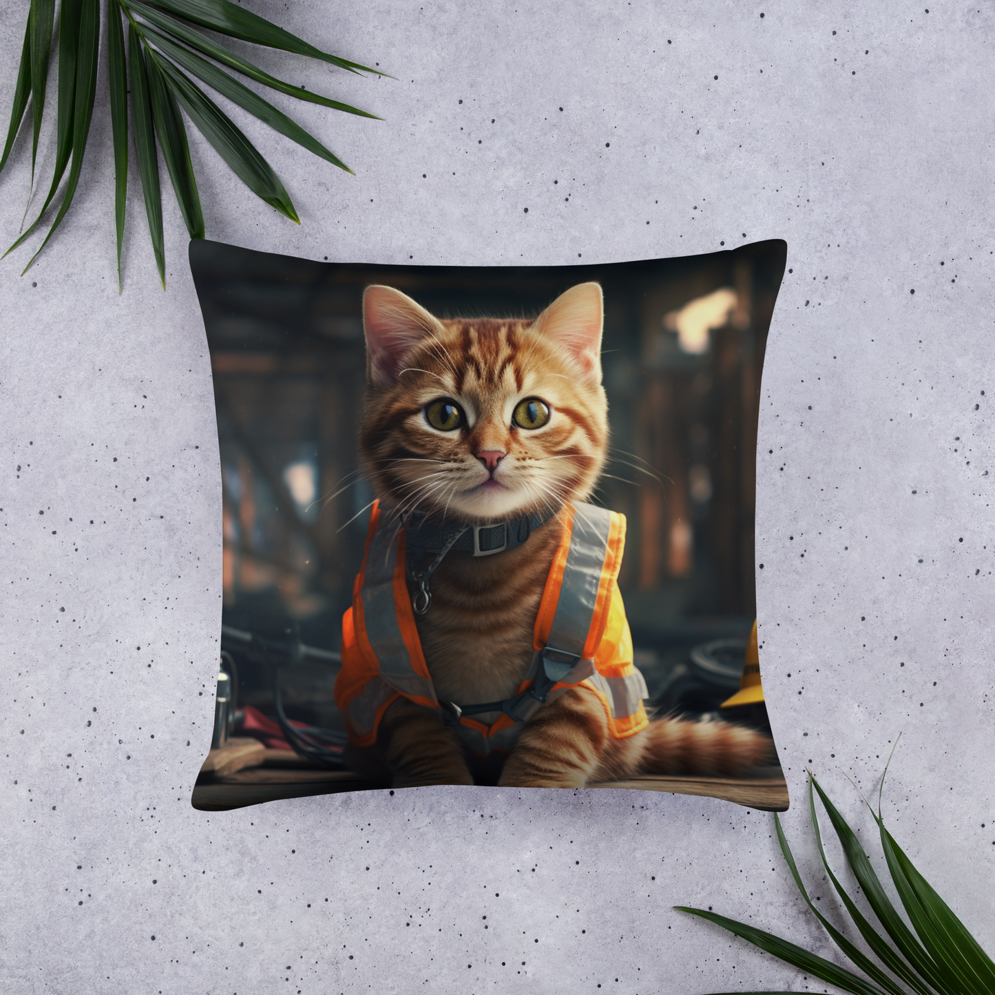 Bengal ConstructionWorker Basic Pillow