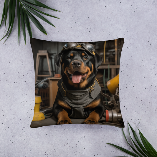 Rottweiler AutoMechanic Basic Pillow