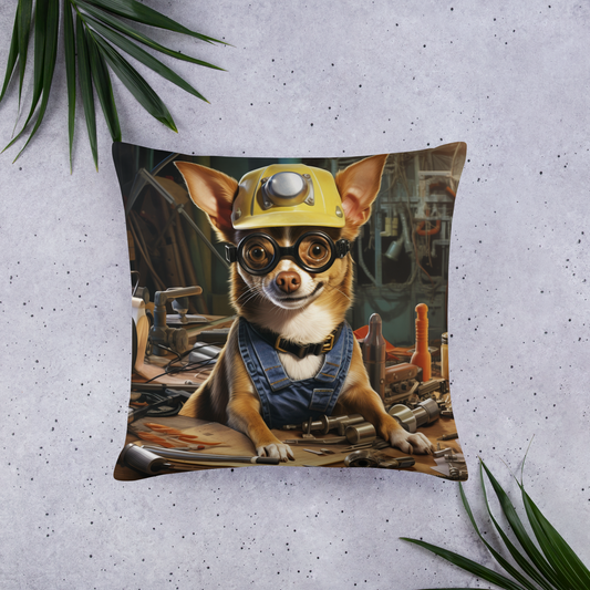 Chihuahua AutoMechanic Basic Pillow