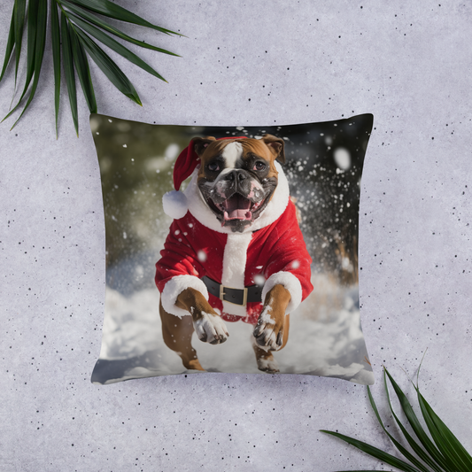 Boxer Christmas Basic Pillow