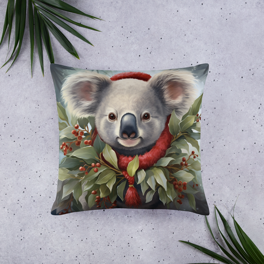 Koala Christmas Basic Pillow