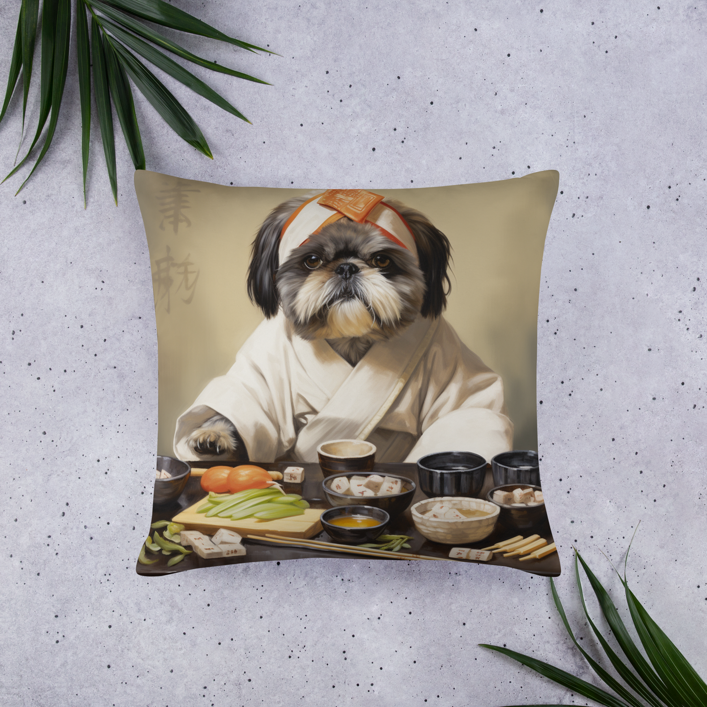 Shih Tzu Chef Basic Pillow