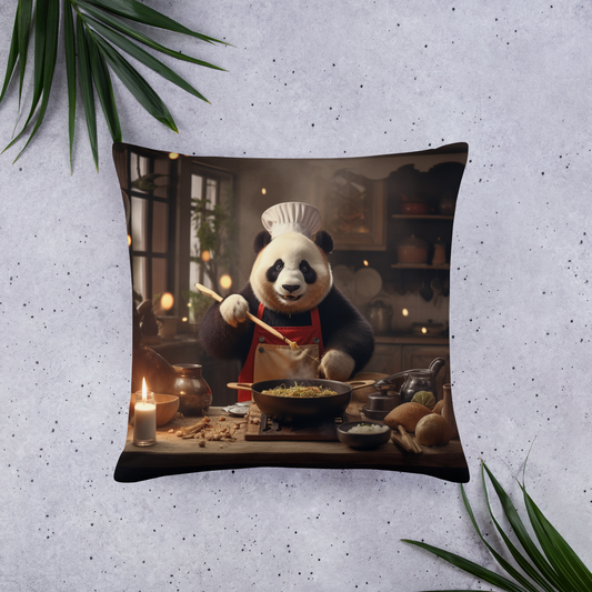 Panda Chef Basic Pillow