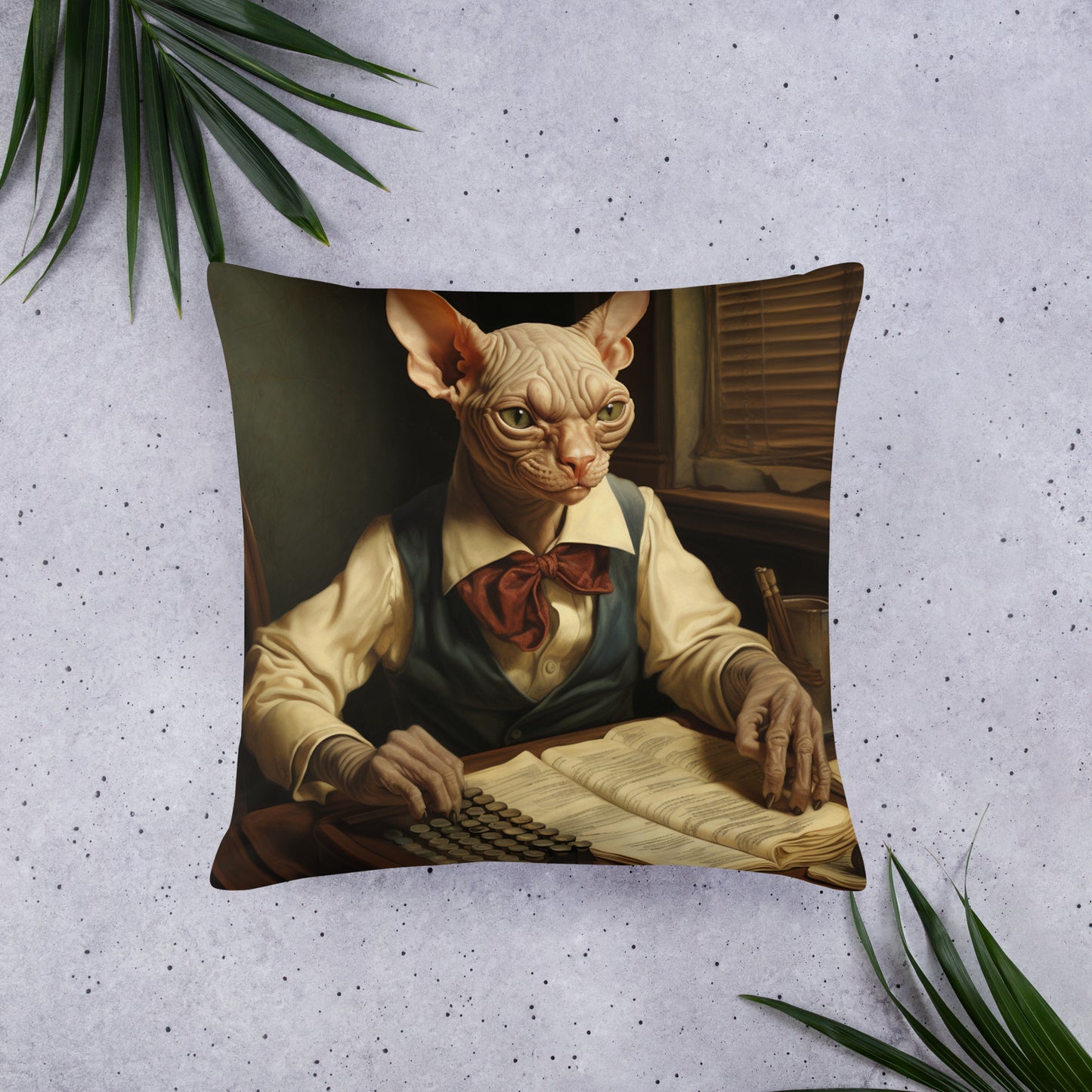 Sphynx Accountant Basic Pillow