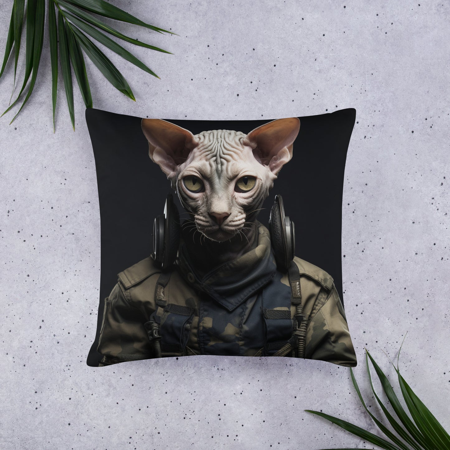 Sphynx Military Person Basic Pillow