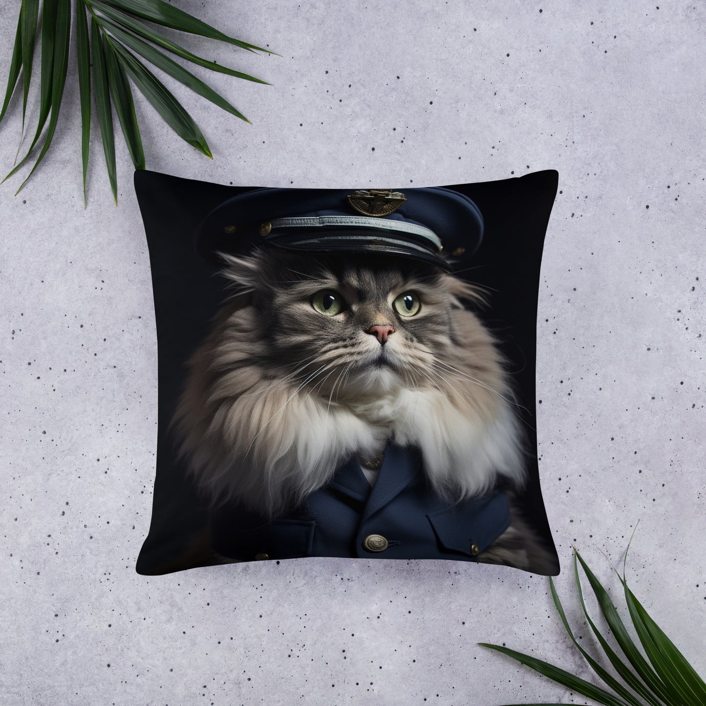 Maine Coon Air Force Officer Basic Pillow