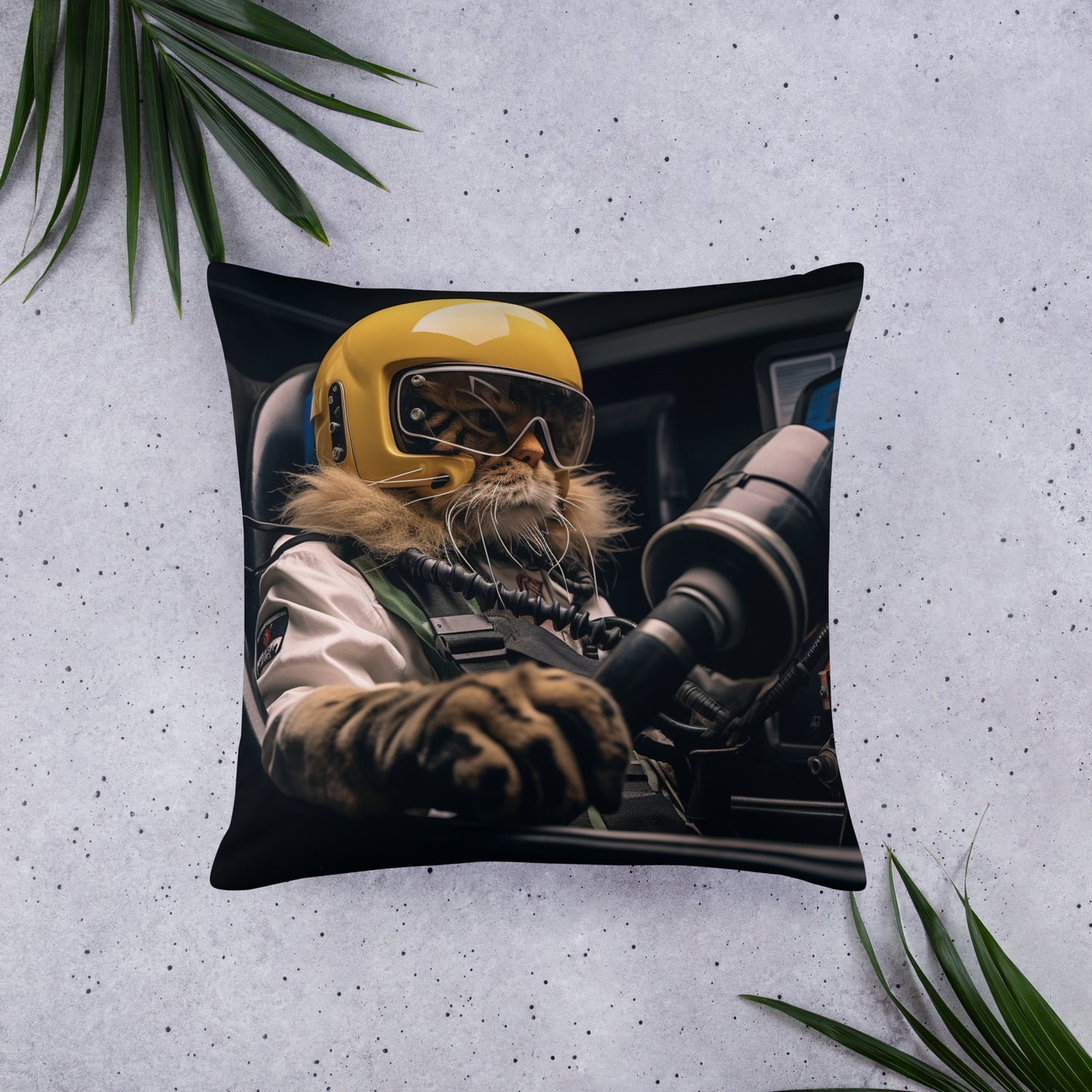 Maine Coon F1 Car Driver Basic Pillow