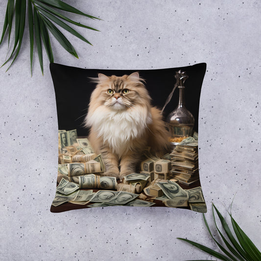 Maine Coon Millionaire Basic Pillow