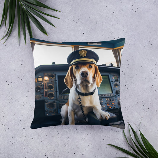 Beagle CruiseShipCaptain Basic Pillow