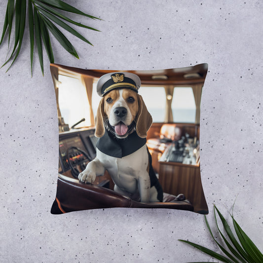 Beagle Navyofficer Basic Pillow