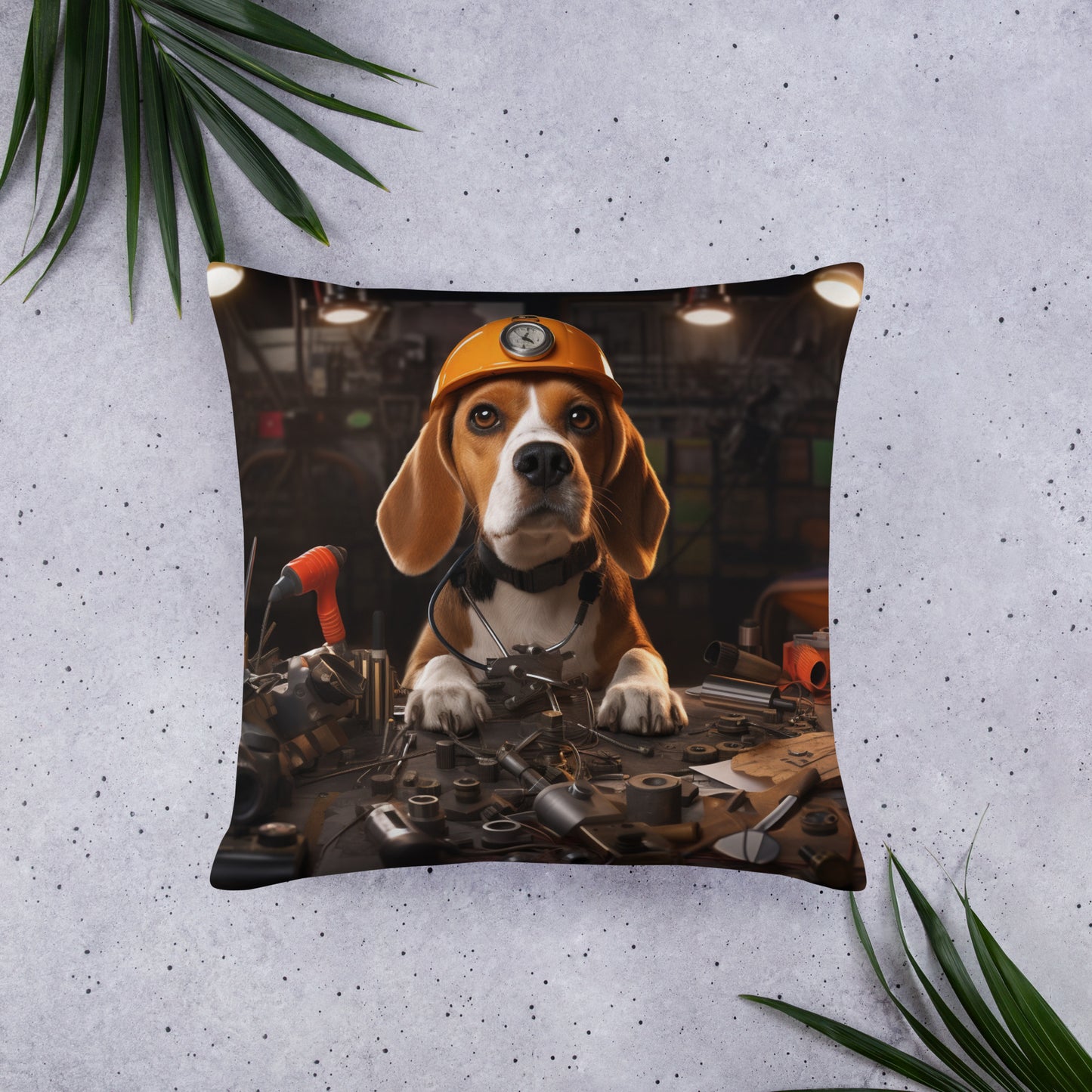 Beagle Engineer Basic Pillow