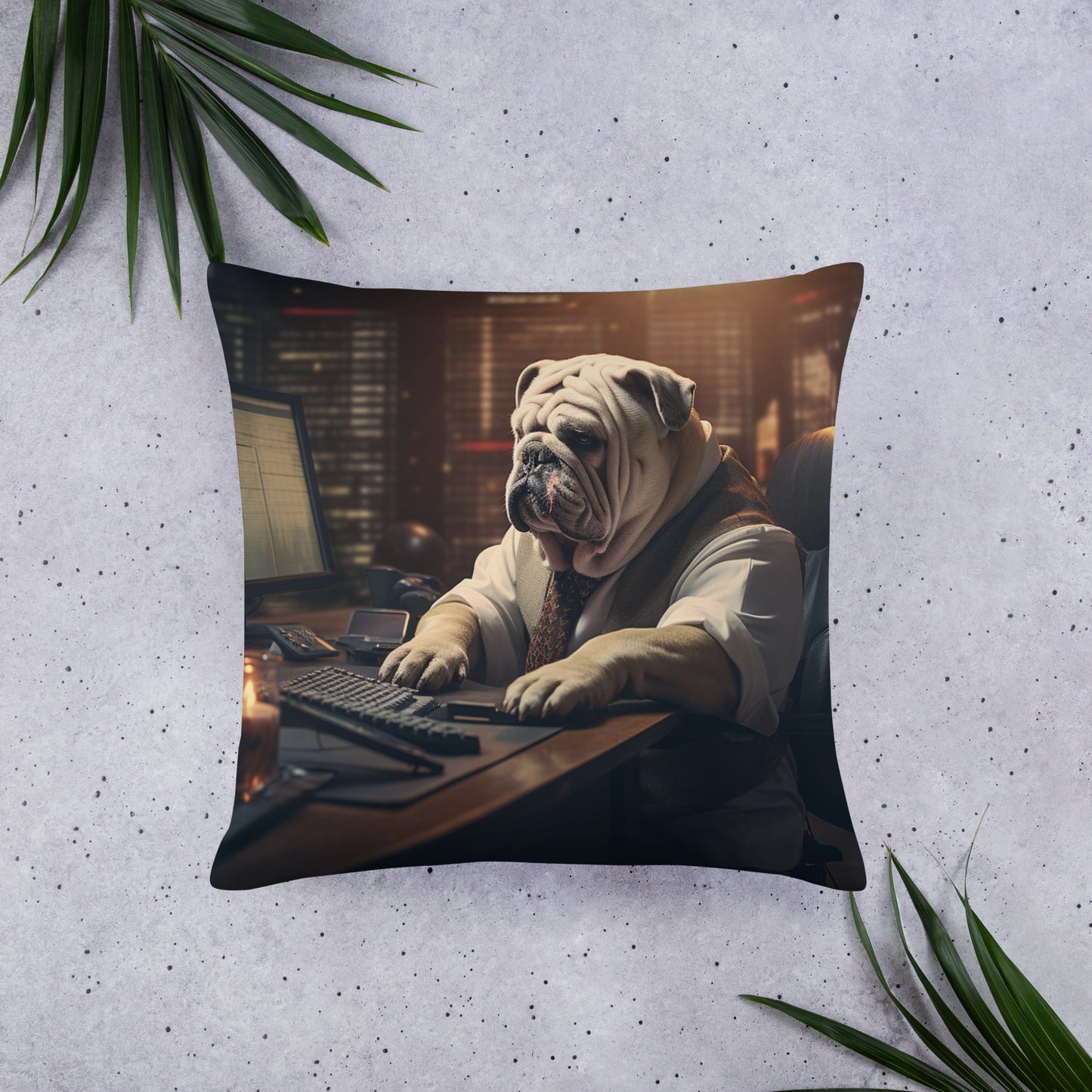 Bulldog Stock Trader Basic Pillow