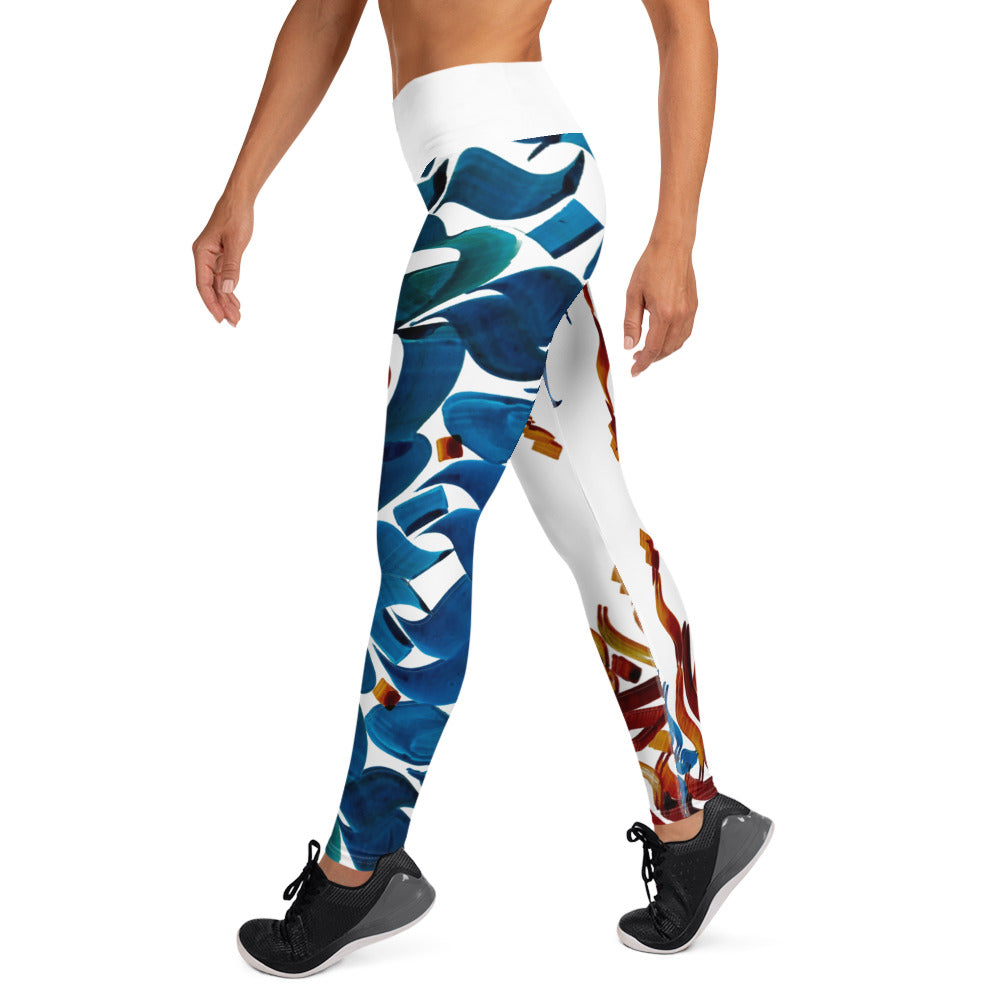 Modern Persian Calligraphy Leggings - Artistic Designs for Fashion Enthusiasts