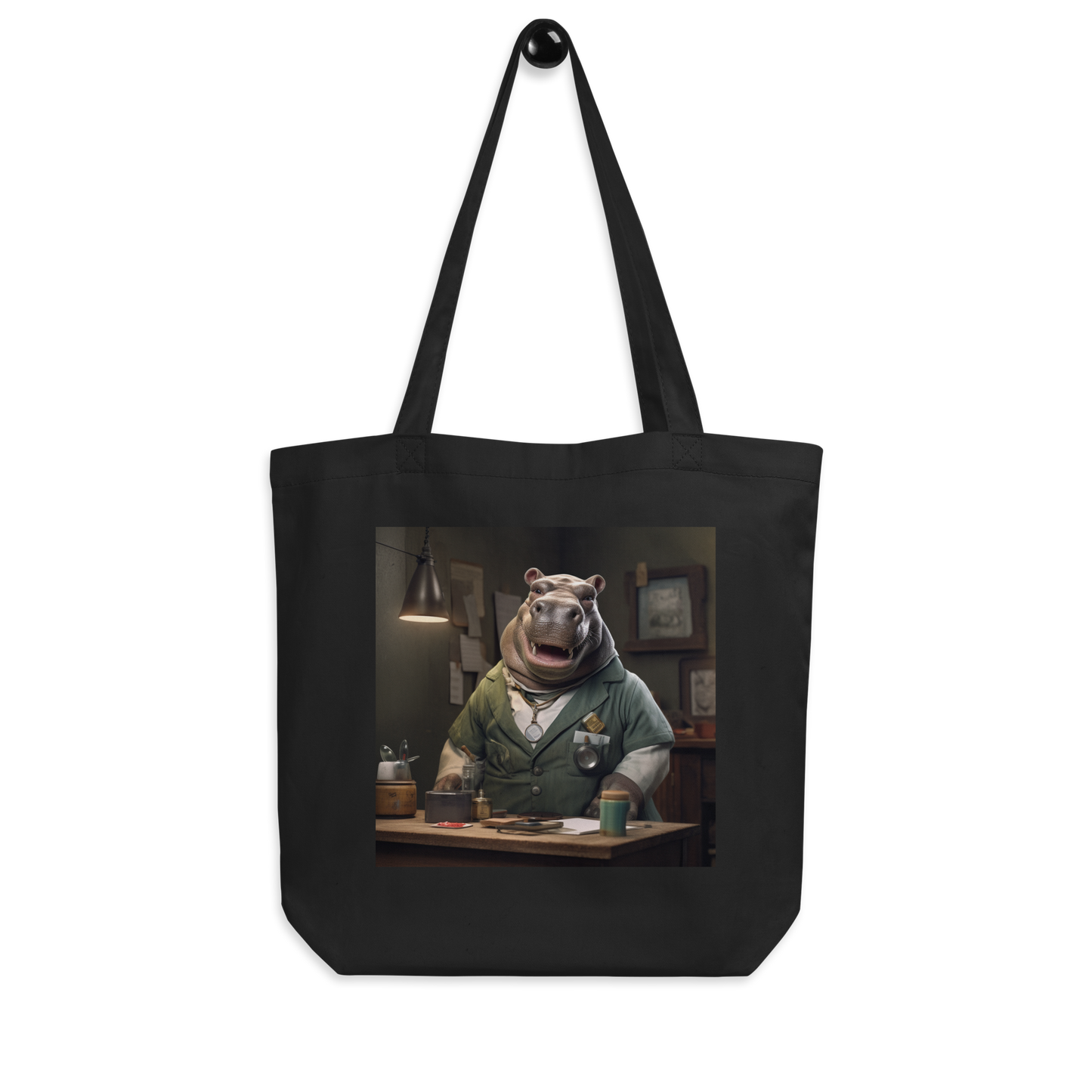 Hippo Doctor Eco Tote Bag