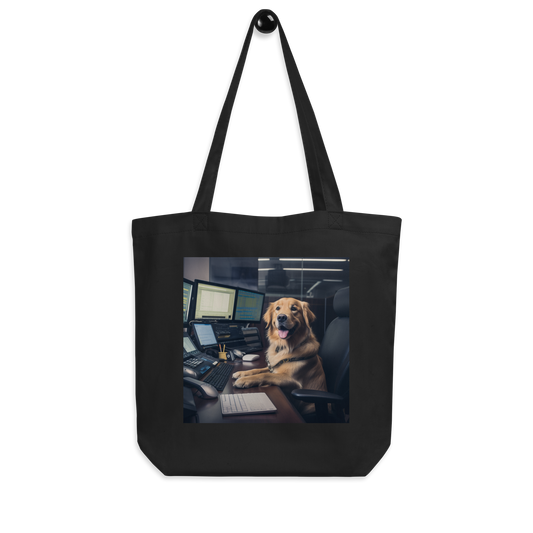 Golden Retriever Stock Trader Eco Tote Bag