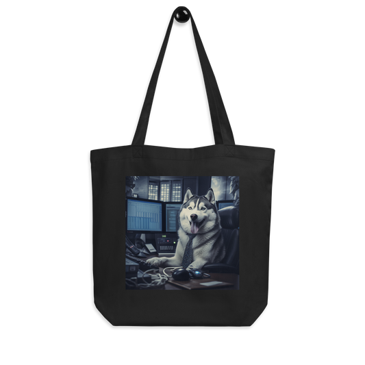 Siberian Husky Stock Trader Eco Tote Bag