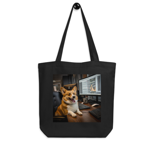 Pembroke Welsh Corgi Stock Trader Eco Tote Bag