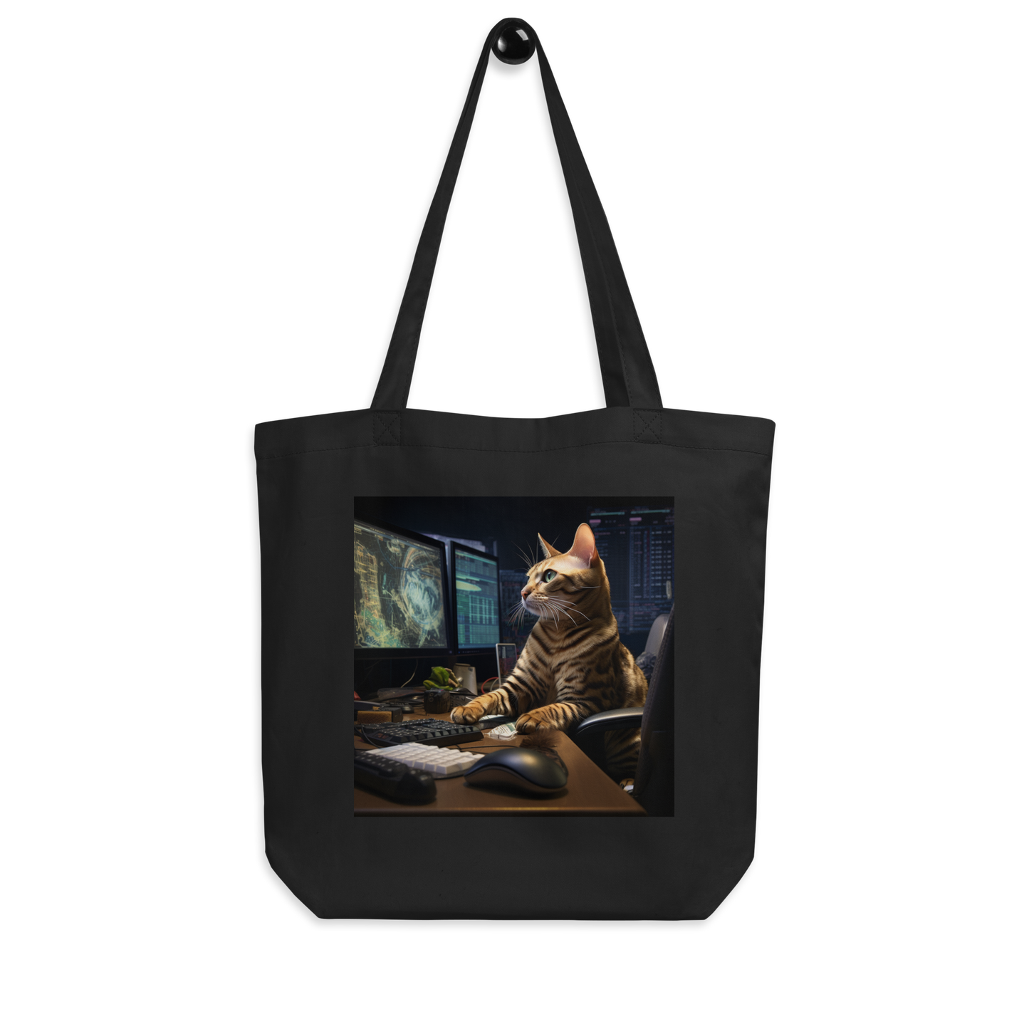 Domestic Shorthair Stock Trader Eco Tote Bag