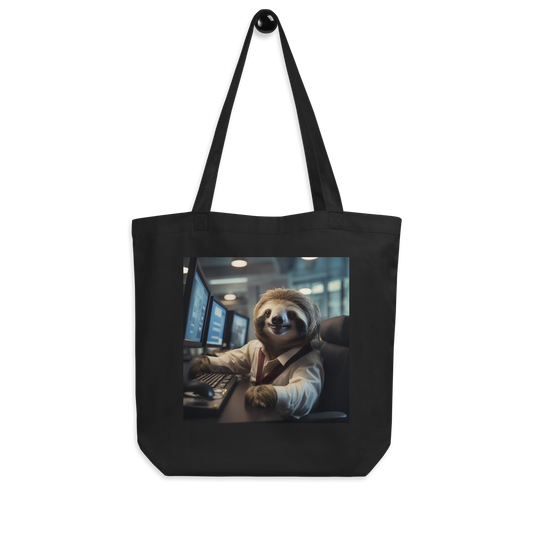 Sloth Stock Trader Eco Tote Bag