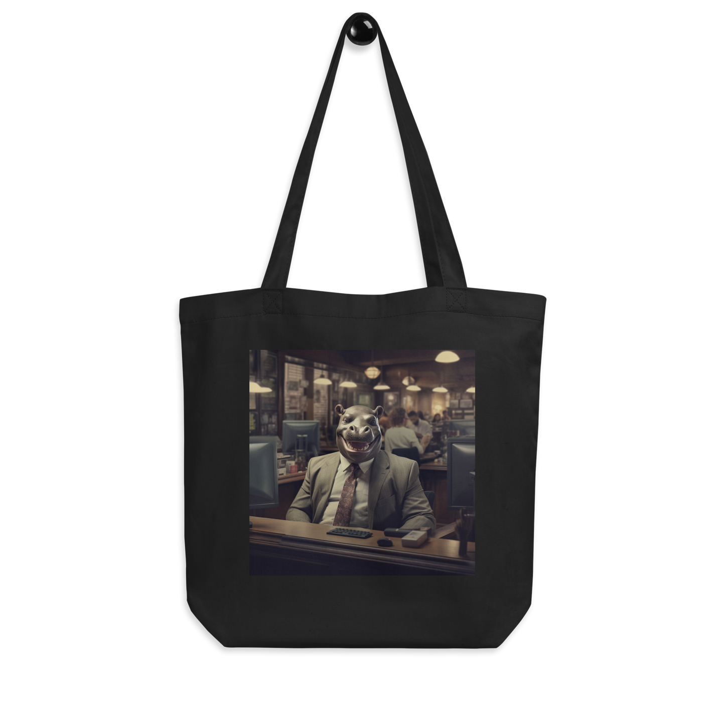 Hippo Stock Trader Eco Tote Bag