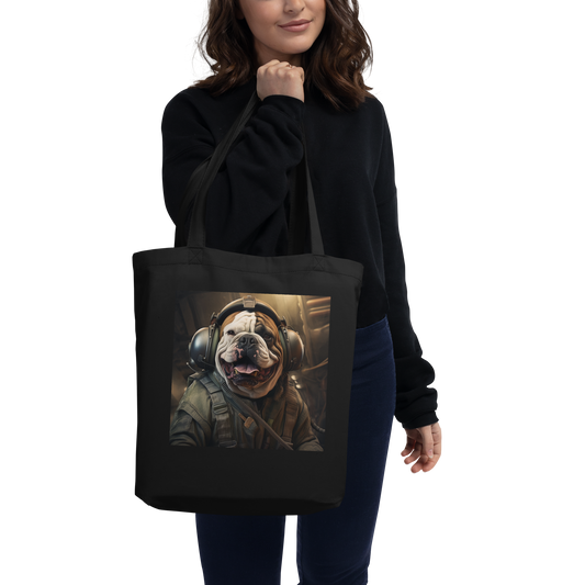 Bulldog Air Force Officer Eco Tote Bag