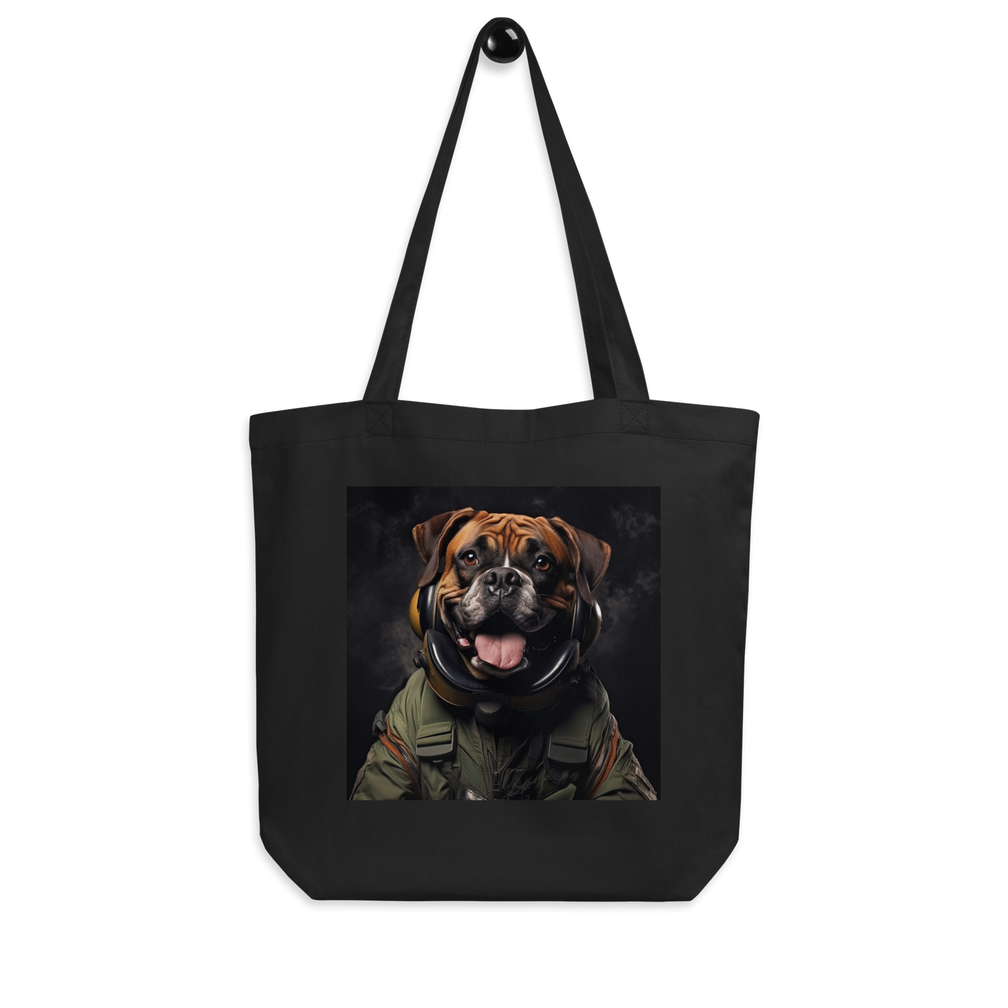 Boxer Air Force Officer Eco Tote Bag