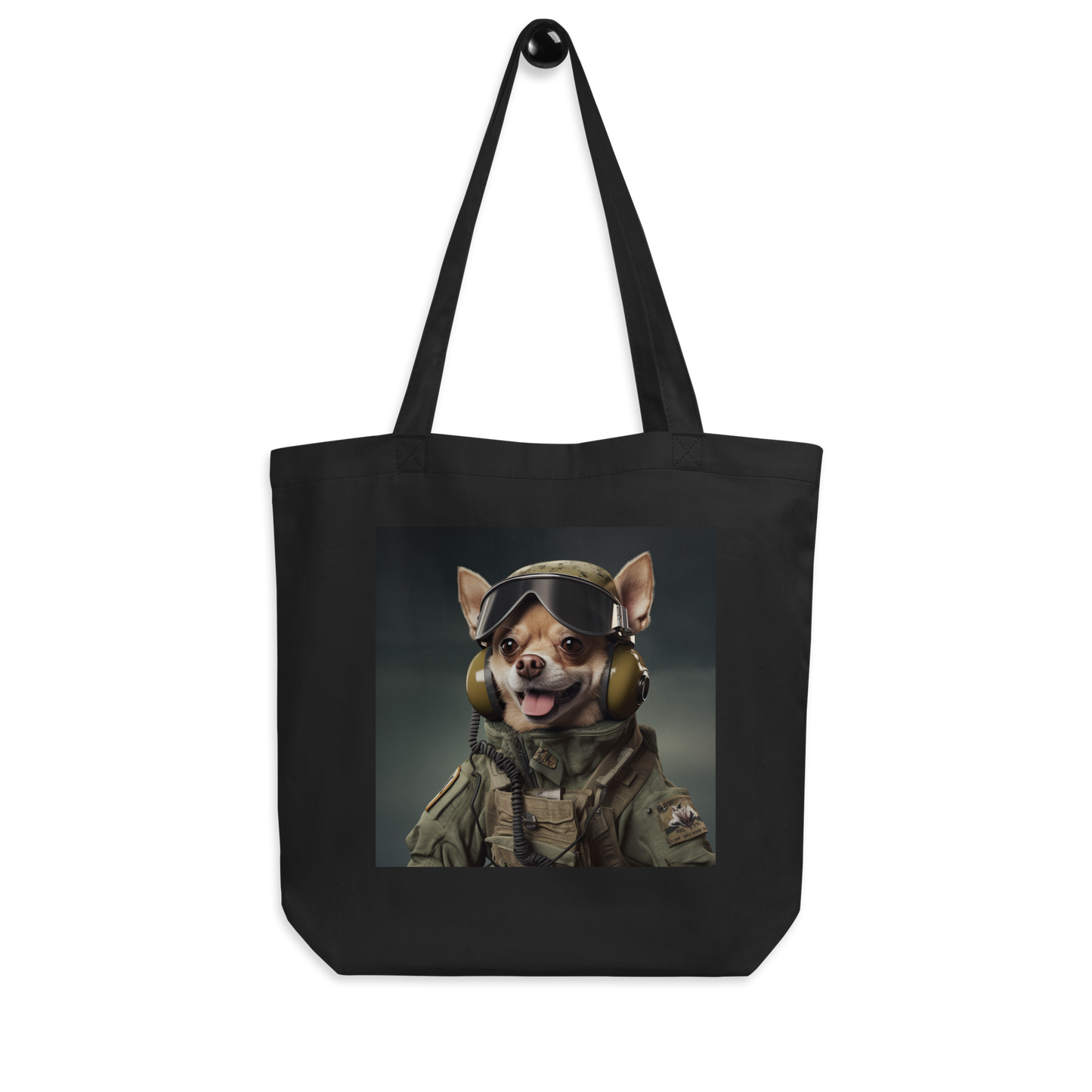 Chihuahua Airline Pilot Eco Tote Bag